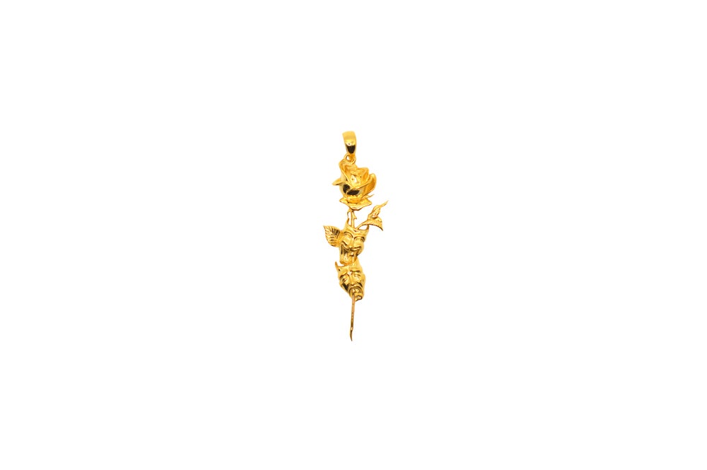 AFTER LAUGHTER GOLD PENDANT