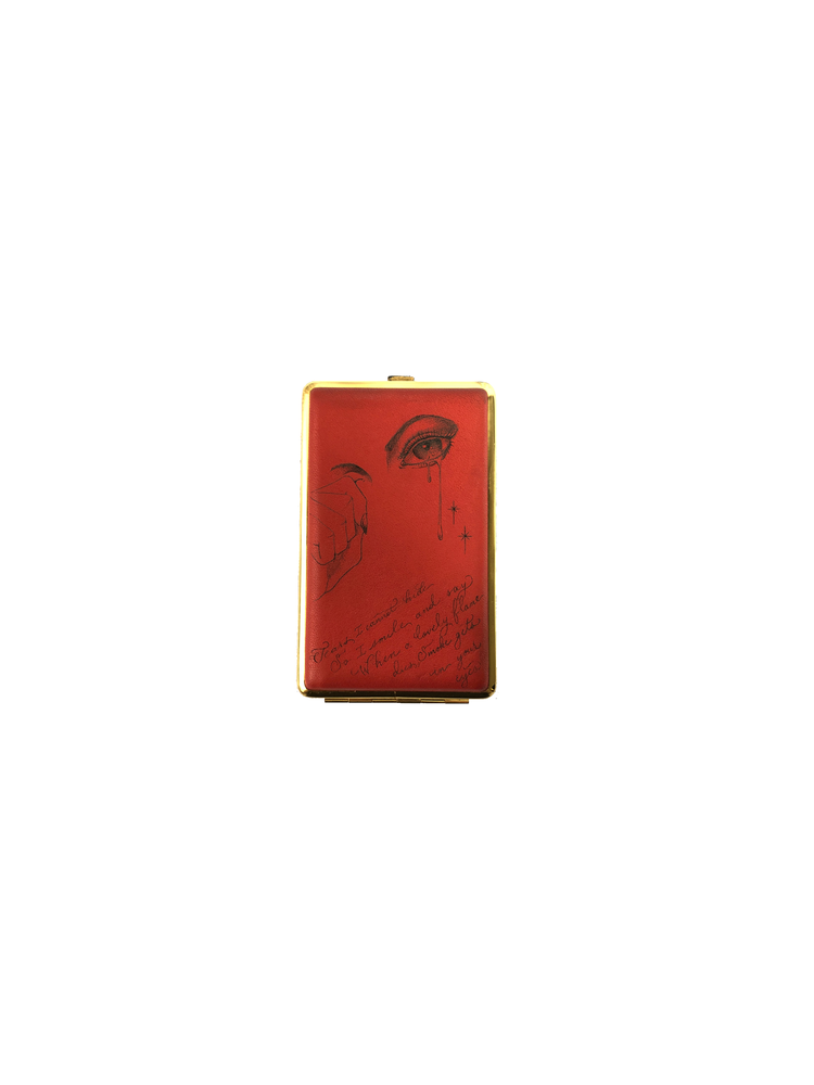 SMOKE GETS IN YOUR EYES VINTAGE CIGARETTE CASE