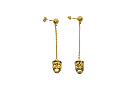 LAUGH NOW GOLD EARRINGS