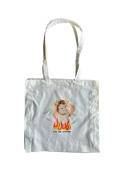 DEVIL OR ANGEL TOTE BAG