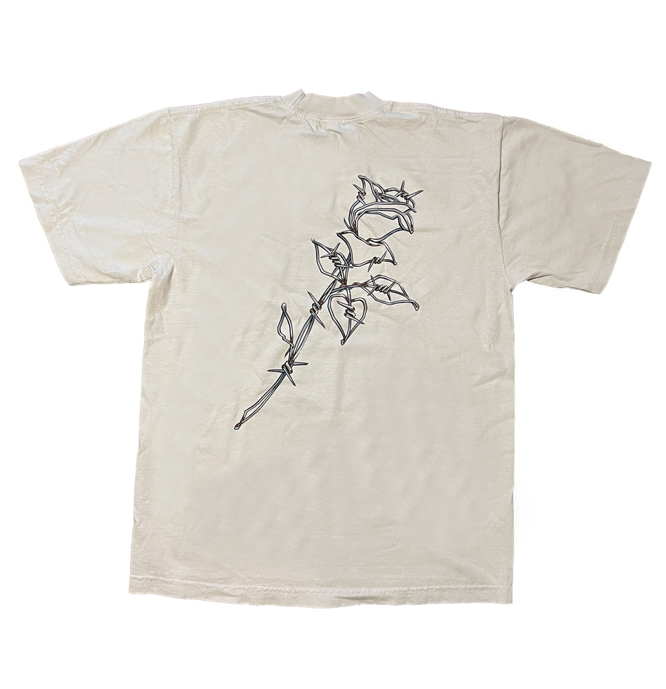 BARBED WIRE ROSE SHIRT