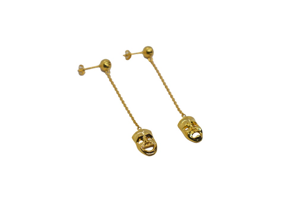 LAUGH NOW GOLD EARRINGS